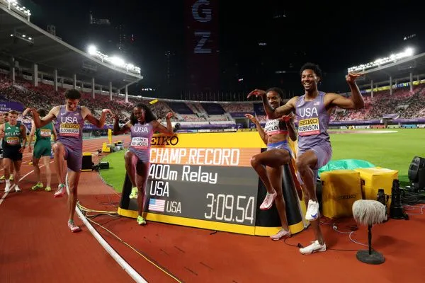 AS, Spanyol, dan Afrika Selatan klaim gelar 4x400m di Guangzhou